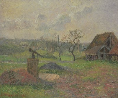 A Brick-Works Eragny, 1885 by Camille Jacob Pissarro